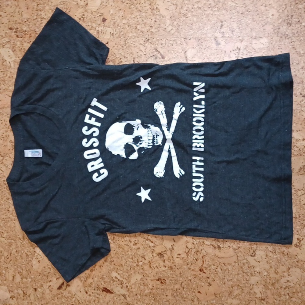 American Apparel Lightweight Black Crossfit South Brooklyn Short sleeve Top